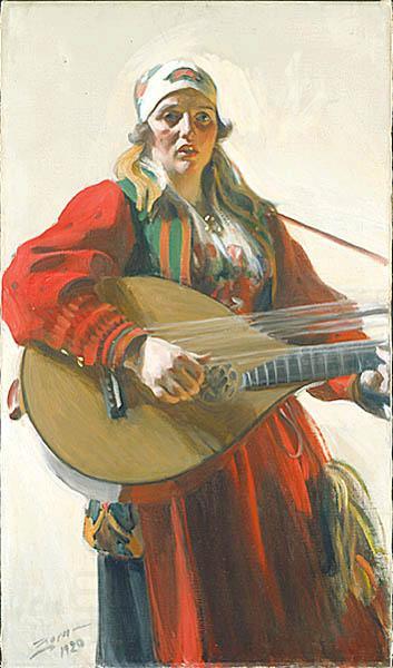 Anders Zorn Home Tunes, oil painting picture